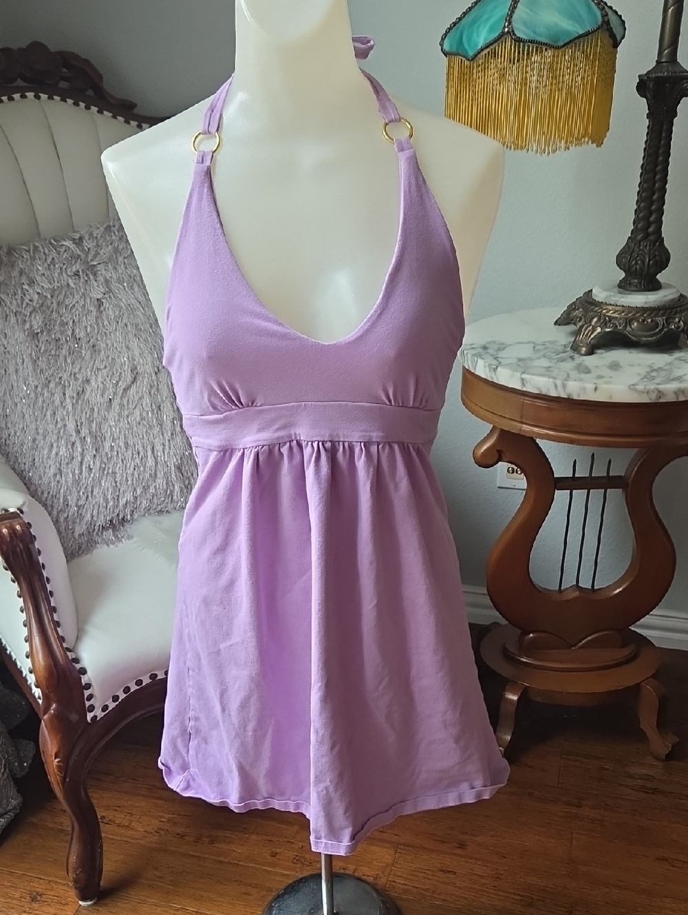 Victoria's Secret Lavender Halter Empire-Waist Dress